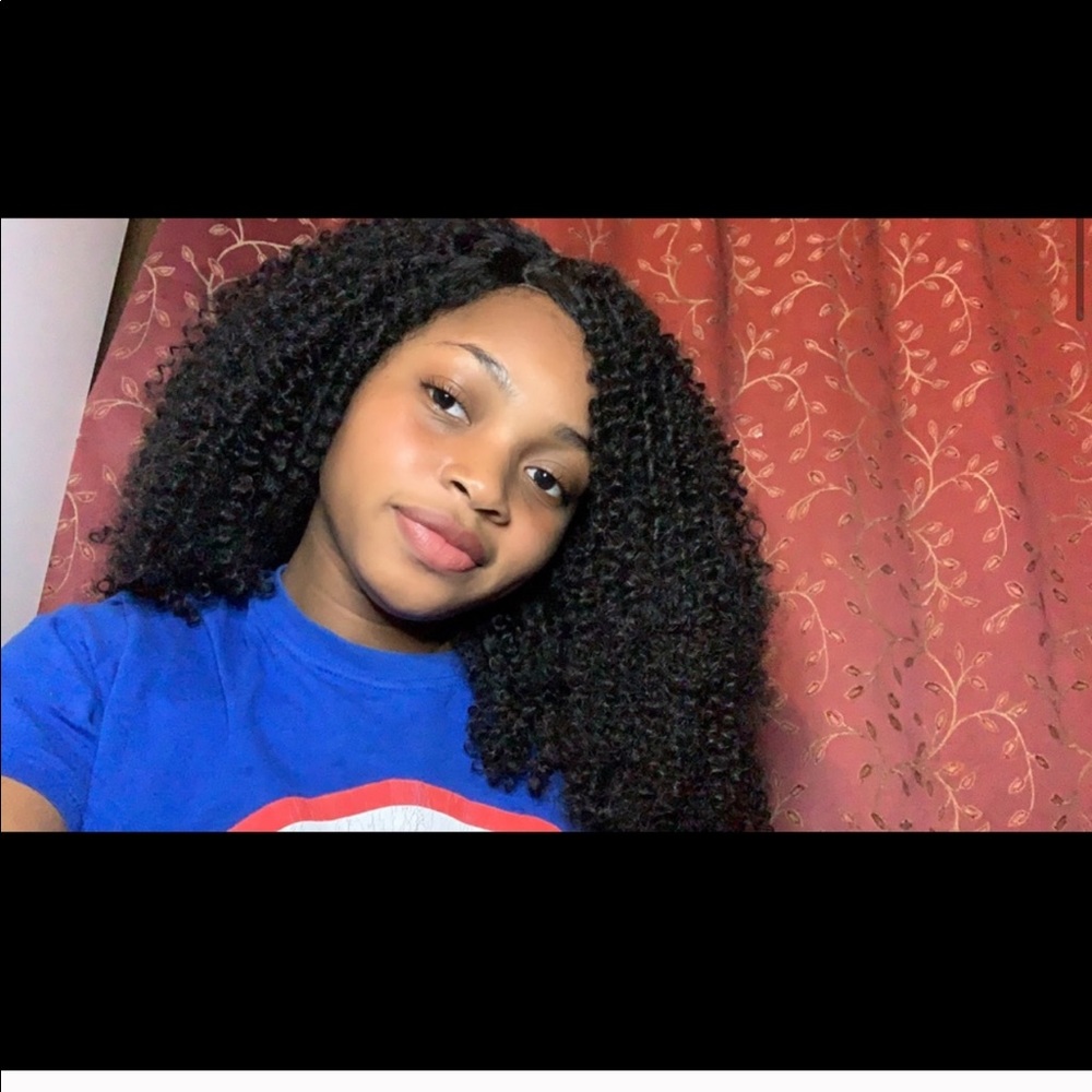 Kinky curly synthetic wig